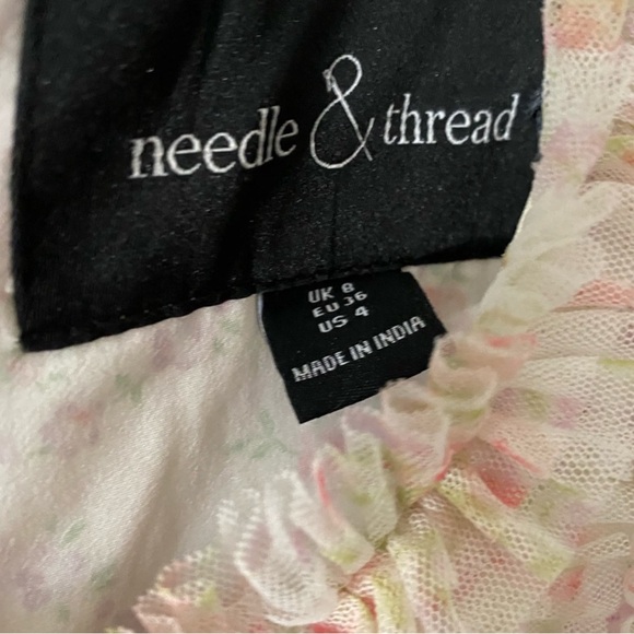 Needle & Thread Vintage Ditsy Ruffle Gown size 4 - Picture 7 of 7